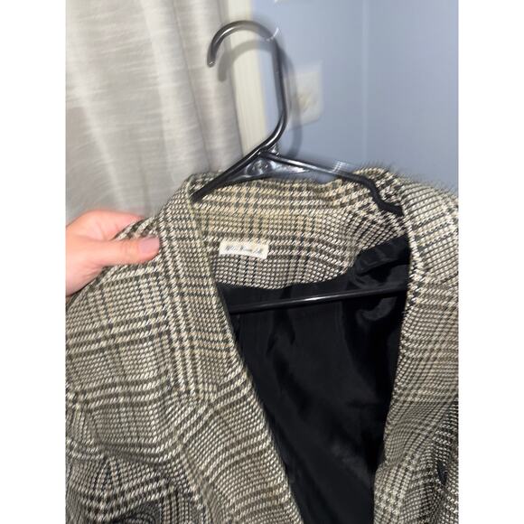 Ann May woven plaid silk blazer size 14 - Picture 9 of 9